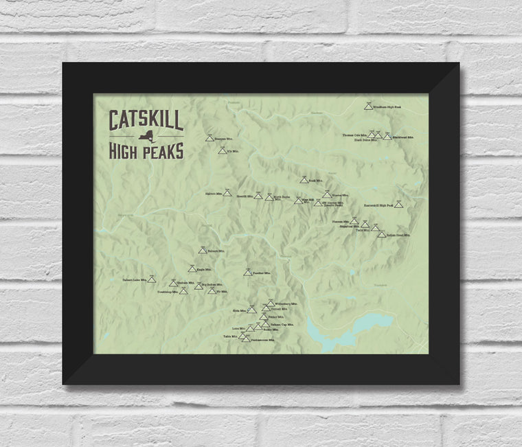Catskill High Peaks Map 11x14 Print