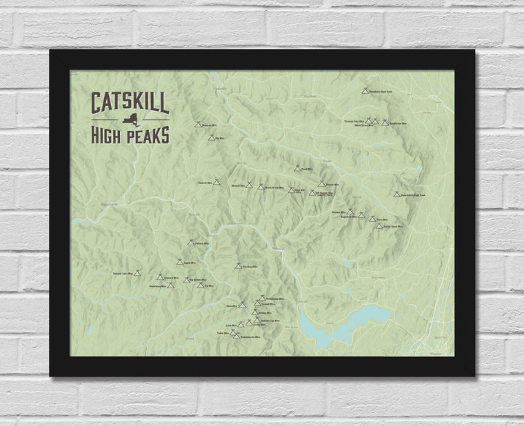 Catskill High Peaks Map 18x24 Poster