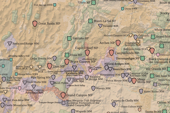 Scratch-Off Top 50 USA Ski Resorts Map – McSenderson