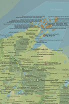 Wisconsin State Parks, DNR State Land, Federal Public Lands Map Poster - natural earth