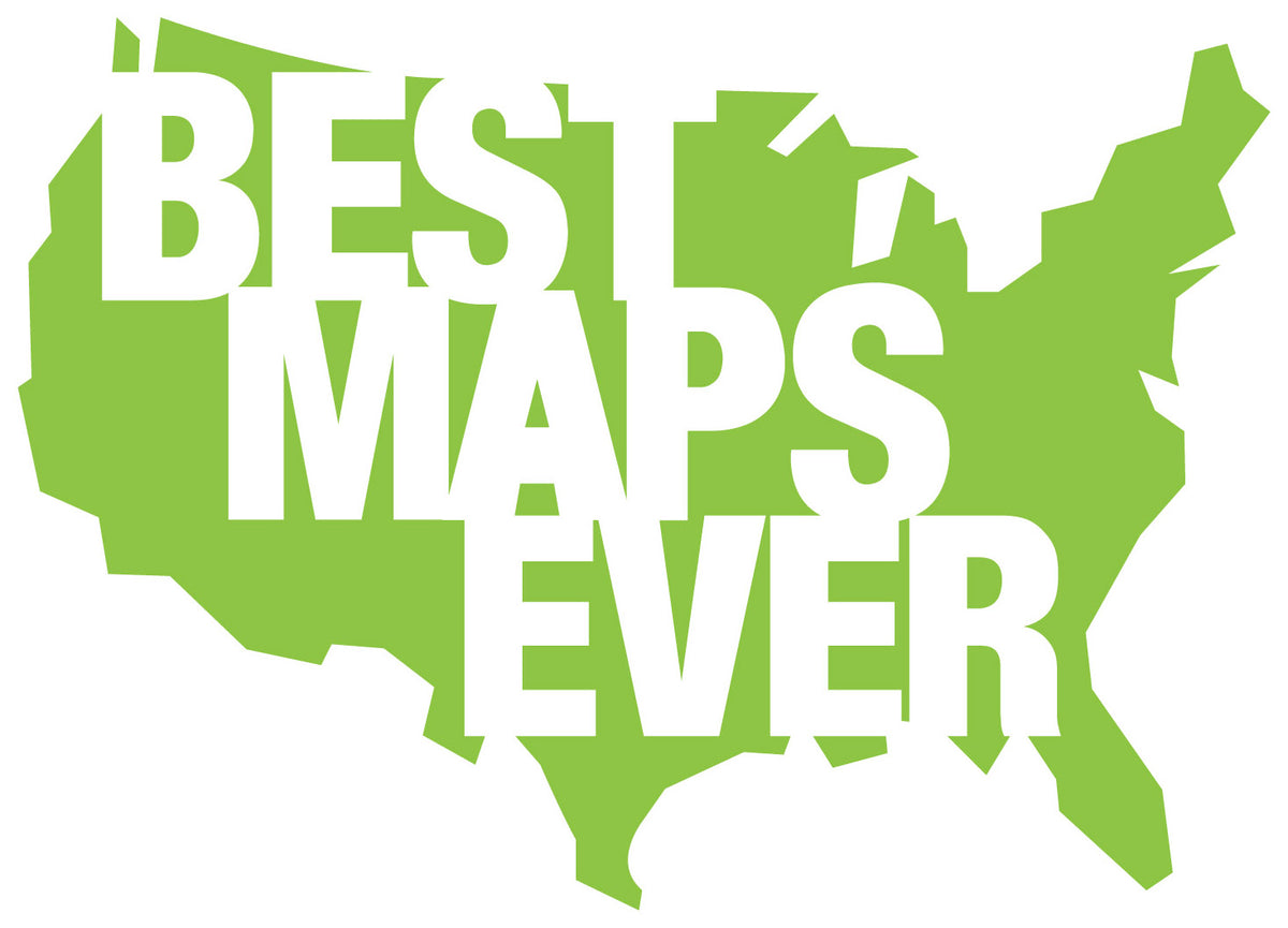 Ohio Map Posters: Ski Resort Maps | Best Maps Ever