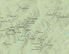 Adirondack High Peaks 46ers Map Print - sage