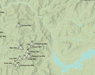 Catskill High Peaks map print - Sage