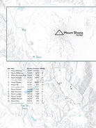 California 14ers Map Poster - gray