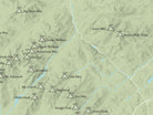 Adirondack High Peaks 46ers Map Poster - Sage