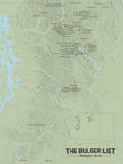 Washington Bulger List map poster - sage
