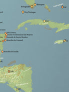 North America National Parks map poster - natural earth