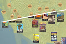 USA National Park Collector Pins map poster - natural earth