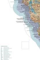 California State Parks & Federal Land Map Poster - camel & white