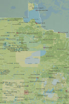 Minnesota State Parks, Federal Lands, Public Land Map Poster - natural earth