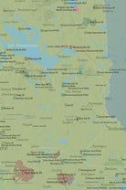 New Hampshire State Parks, State Land, Federal Public Lands Map Poster - natural earth